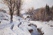 Walter Moras Romantische Winterlandschaft Spain oil painting artist